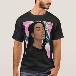 80-talets Stil Singer Singer Singer R&B Portrai T Shirt