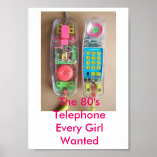 80-talets telefonnummer Poster