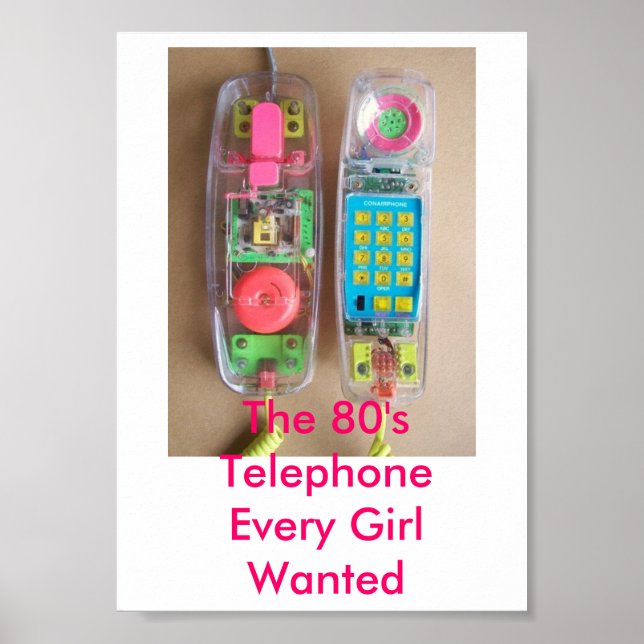 80-talets telefonnummer Poster (Framsidan)
