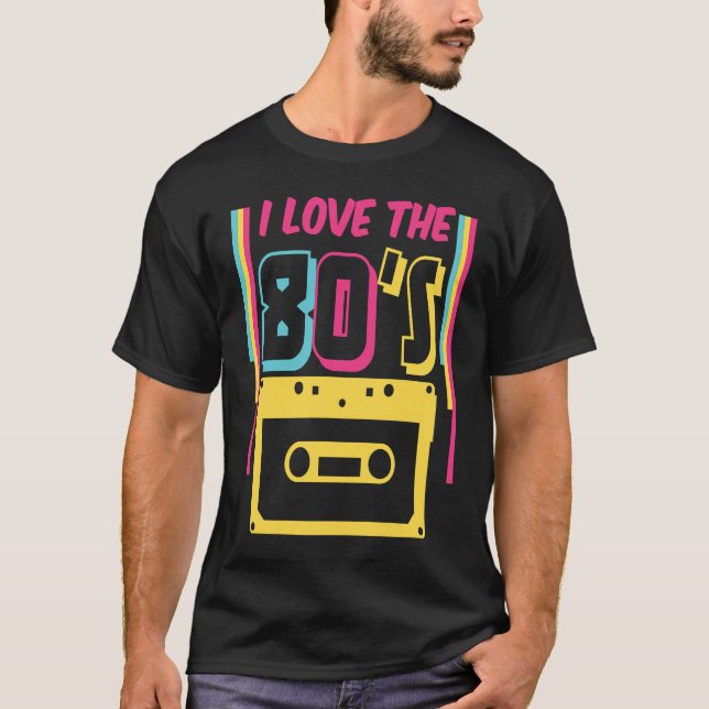 80-talets utrustning i Kärlek 80-talets Retro Olds T Shirt (Framsida)