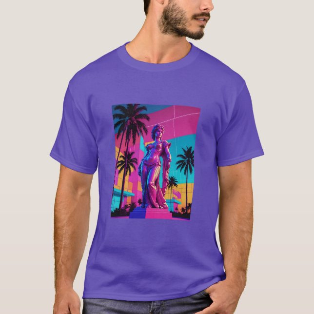 80-talets Vaporwave Venus Vibes Tee (Framsida)