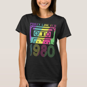80-talets Vibe Vintage 80 Party som det är 1980 Re T Shirt