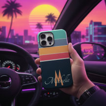 80-talets vintage, enkel monogrammad Rand