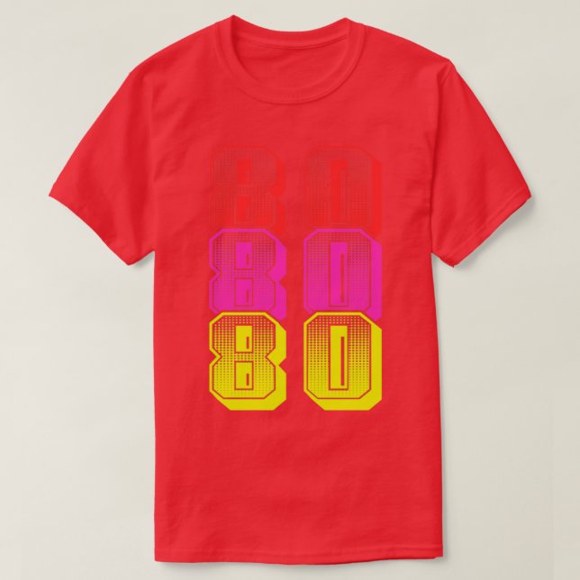 80-talets Vintage T Shirt (Design framsida)