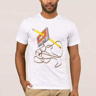 80-talkassetten tejpar tillbakaspolning & den t shirt