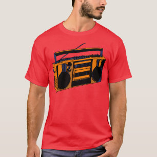 80-talold school Retro Boombox radiosände T-tröj T-shirt