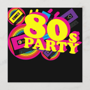 80-talparty inbjudningar