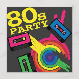 80-talparty inbjudningar