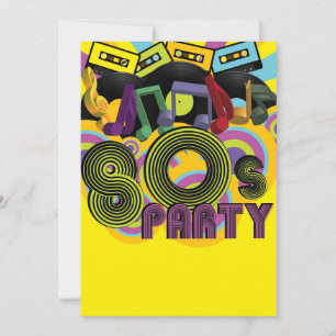 80-talparty inbjudningar