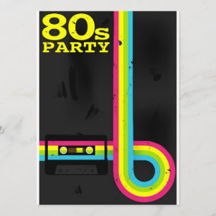 80-talparty inbjudningar