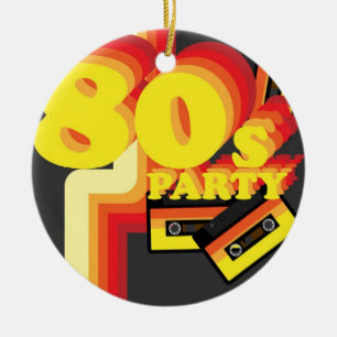 80-talparty julgransprydnad keramik