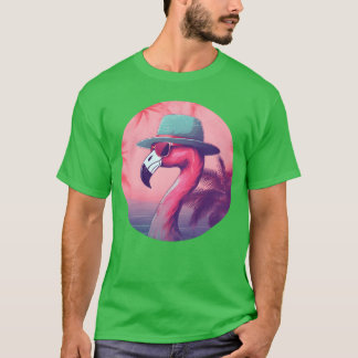 80-tals 90-tals Retro Flamingo-älskare present T Shirt