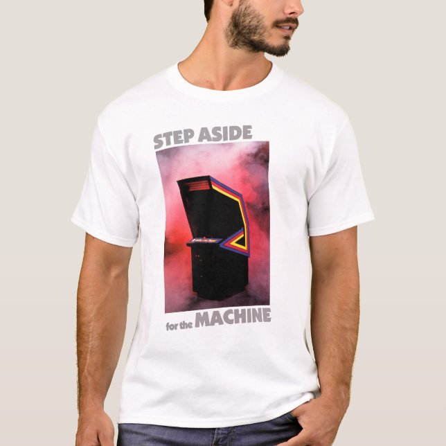 80-tals Arkadspelande T-Shirt Retro Spelare (Framsida)