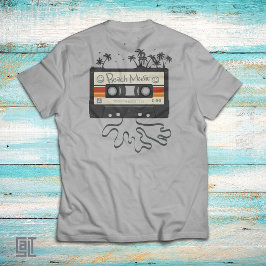 80-tals Beach Music Kassettradio Vintage Retro Som T Shirt