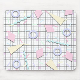 80-tals Candy Pastell Geo Print Musmatta
