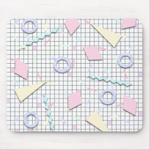 80-tals Candy Pastell Geo Print Musmatta