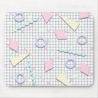 80-tals Candy Pastell Geo Print Musmatta