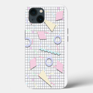 80-tals Candy Pastell Geo Telefonfodral