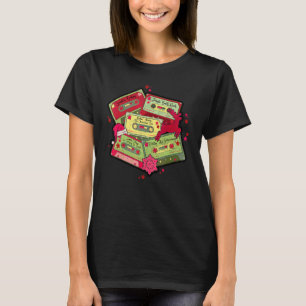 80-tals kassettband 1980-talets julmusik Retro Vin T Shirt