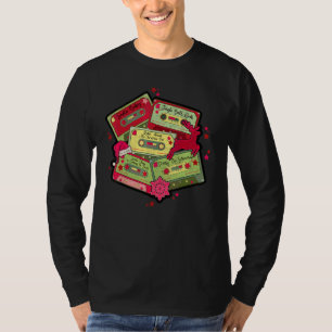 80-tals kassettband 1980-talets julmusik Retro Vin T Shirt