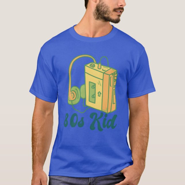80-tals Kid Cassett tjej T Shirt (Framsida)