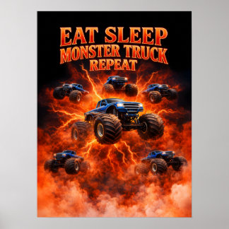 80-tals Monster Truck Bootleg Poster