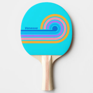 80-tals neonhavshimmelränder med namn pingisracket