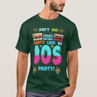 80-tals Party Vibes Retrodesign med Kassetter T Shirt