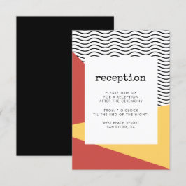 80-tals Pop art Memphis-stil välkomstkort Inbjudningar