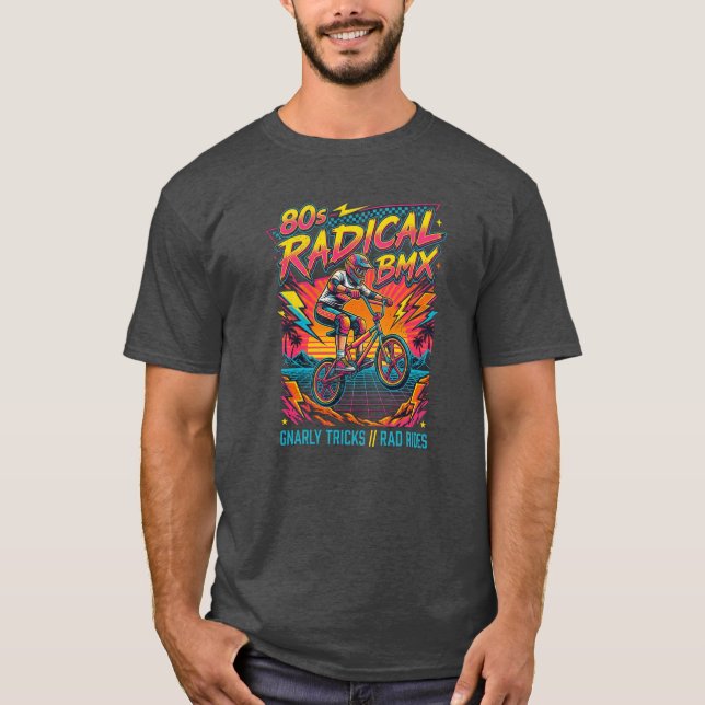 80-tals Radikal BMX  T Shirt (Framsida)
