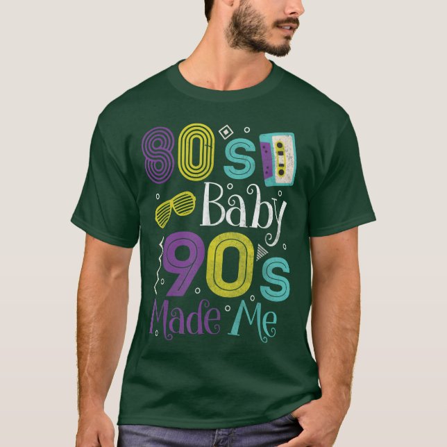 80-tals Retro 1980-tals Kläder vän T Shirt (Framsida)