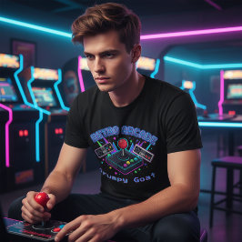80-tals Retro Arkad Anpassningsbar Gamer T Shirt