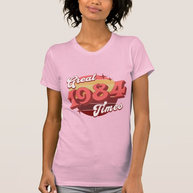 80-tals Retro Vintage T-Shirt (Framsida)