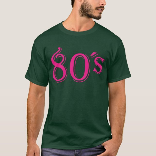 80-tals Retrokläder Jag älskar 80-talet T Shirt (Framsida)