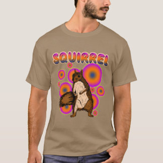 80-tals Rolig Ekorre Chipmunks Gammal Stil Djur fr T Shirt