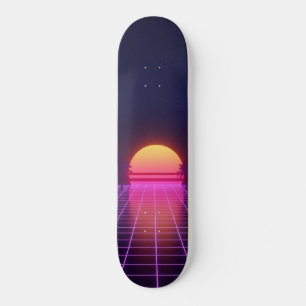 80-tals solnedgång mini skateboard bräda 18,5 cm