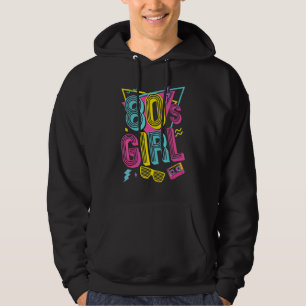 80-tals tjej hoodie