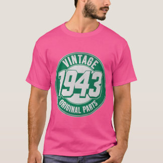 80-tals Vintage 1943 Original P 80 år gammal retro T Shirt