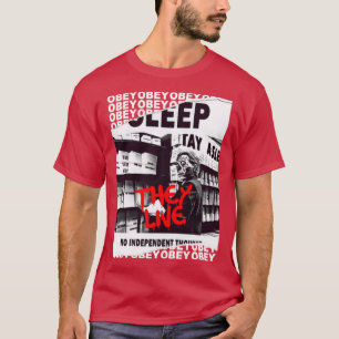 80-talsfilmerhej Live OBEY Retro Kult Skräck Fan D T Shirt