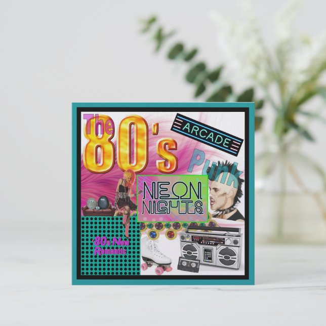 80-talsinbjudan till kollage (Stående Fram)