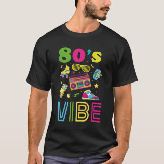 80-talskänsla 1980-tals mode temapartykostym åttio t shirt