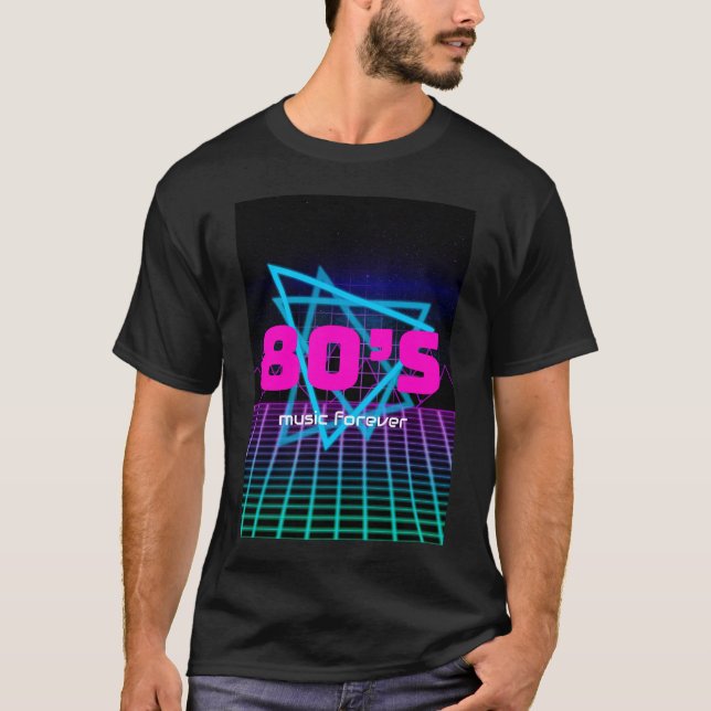 80-talsmusik för alltid T-Shirt (Framsida)