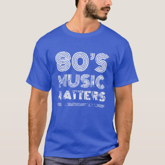 80-talsmusik och retro t shirt
