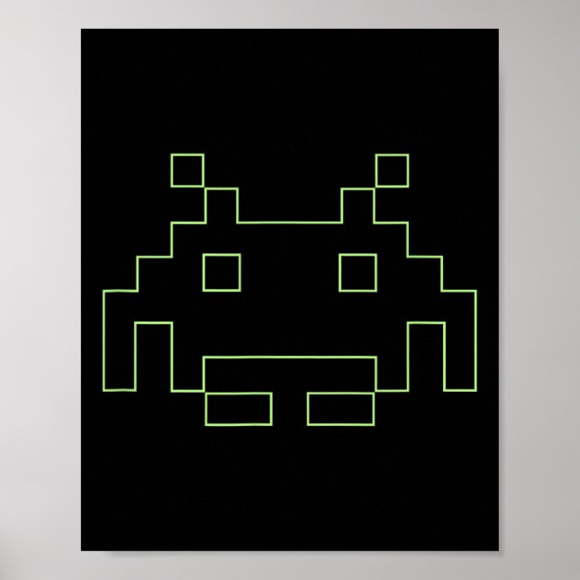 80-talsuppdateringsutrymme för Arcade-spel, Alien  Poster (Framsidan)