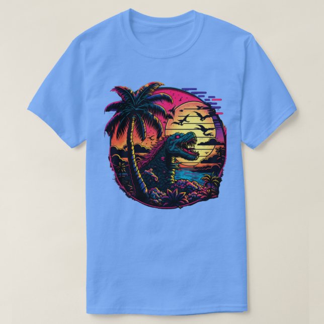 80-talsvågsinosaur t shirt (Design framsida)