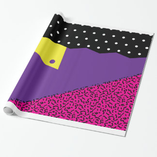 80-taltillbakablick som slår in papper presentpapper