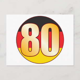 80 TYSKLANDA Guld Vykort