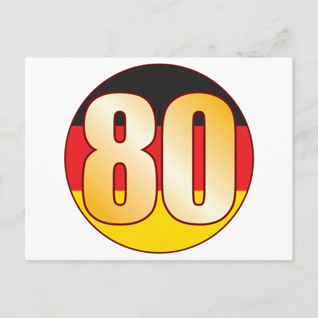 80 TYSKLANDA Guld Vykort (Framsida)