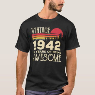 80 Vintage 1942 80 år av fågelvilt T Shirt