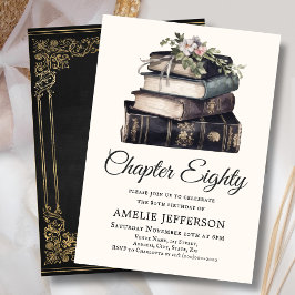 80 | Vintage Victorian Bok Birthday Inbjudningar